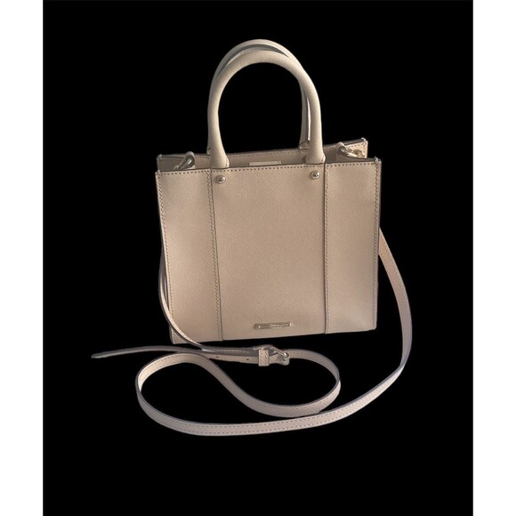 REBECCA MINKOFF Leather Tote Crossbody Bag Detachable Shoulder Strap EXcellent - Picture 2 of 14